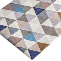 Homespun Grey Triangles Rug