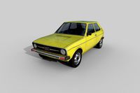 Low Poly Car: Audi 50 Type 86 1974