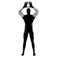 Male abstract mannequin shows symbol with hands 92