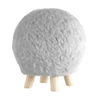 Round soft ottoman 6906