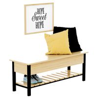 Park City Farmhouse 48 Inch Storage Bench Shelf for shoes