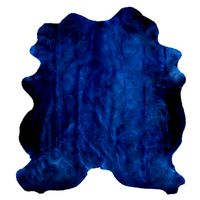 Blue Cowhide Rug