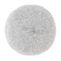 White round carpet fur