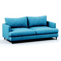 Soft sofa fabric blue