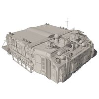 Scifi hangar 3D Model