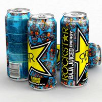 Beverage Can Rockstar Energy Drink Baja Juiced Mango 500ml 2021
