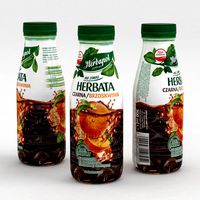 Beverage Bottle Herbapol Black Ice Tea Peach 300ml 2020