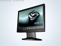 Widescreen LCD 19 3D Model