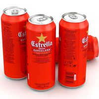 Beer Can Estrella Damm Barcelona 500ml
