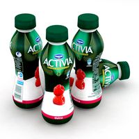 Dairy Bottle Danone Activia Raspberry 300g
