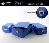Kassett IKEA boxes 3D Model