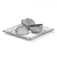 Sliced Apples on White Plate