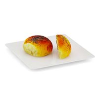 Sliced Bun with Poppy Seeds