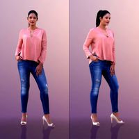 10536 Amaya - Casual Woman With Hand In Pocket