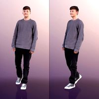 11094 Bobby - Casual Teen Boy Walking