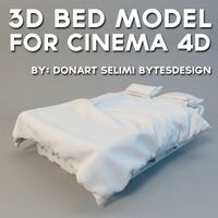 3D Bed Model 3D Model