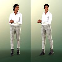 11408 Micaela - Young Business Woman With Folded Hands