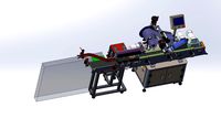 Vertical change horizontal labeling machine