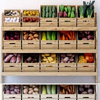 Stand with vegetables