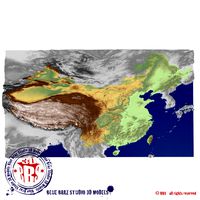 China elevation map