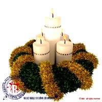 Christmas table wreath