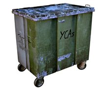 Street container trash bin