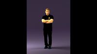 Man in black in close pose 0827