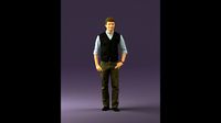 Man in green jeans 0747