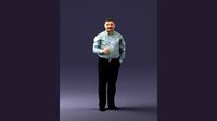 Mustachioed man shirt 0634