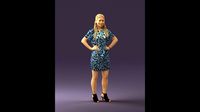 Woman in leopard dress 0612