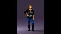 Woman in black shirt de la vie 0540