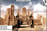 Medieval Monastery Environment (Sanctuary,Church,Modular Castle,Medieval)