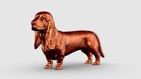 Basset Hound 3D Print Model Pose 02