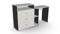 Media Dresser and Desk Combo