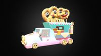 Asset - Cartoons - Food Pretzel Car