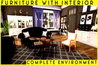 CLASSIC STYLE LIVING ROOM (With Adjustable Doors/ Drawers)