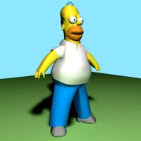 Homer Simpson 3D