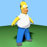 Homer Simpson cartoon