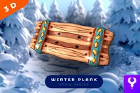 Cartoon Winter Plank