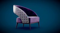 Modern Armchair Lowpoly