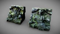 Capital weathered stone - Armor and Trophea