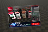 Fuel station pump 3D(Rusty,Abandoned)