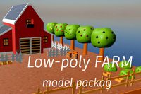 Low poly Farm (fruits and vegetables)