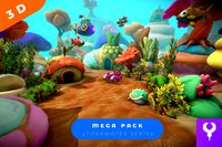 Cartoon Underwater Mega Pack