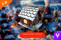 Cartoon Christmas House