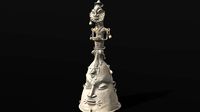 Ogboni "Edan" bronze figurative Bell