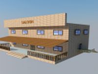 Wild West Saloon 3D Model