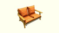 High Poly & Low Poly Sofa1 ArchViz & Game Ready