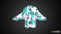 Green&Pink Chiffon Shirt