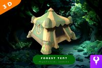 Cartoon Forest Tent